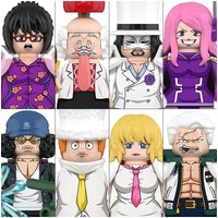 WM6196 ONE PIECE Luffy Zoro Nami Sanji Chopper Building Blocks Mini Action Figure Accessories Halloween Christmas Gifts for Kid