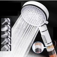 5 Modes High Pressure Shower Head Anti Limestone Filter Hygienic Remove Calcario Shower with Holder and Hose Bath Accessories