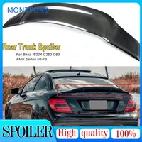Mercedes W204 Renntech Style Spoiler Carbon Fiber R Style Spoiler For Benz W204 C300 C180 C220 4 Doors Sedan C Class 2008-2013