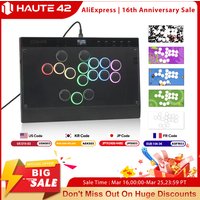Haute42 C16 Magnetic Leverless Hitbox Controller Stickless Arcade Controller Keyboard For PC/ PS5/PS4 Hitbox Fighting Stick