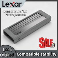 Lexar E300 M.2 NVMe SSD Enclosure USB 3.2 Gen 2 10Gbps Type C Tool Free for 2230 2242 2260 2280 Aluminum Mobile External Case