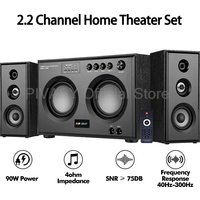 HiFi Bluetooth Combination Sound Box Three-Way Active Subwoofer Speaker Home Theater Computer Surround System Audio Sound Set