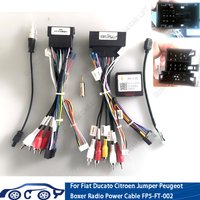 Car 16pin Wiring Harness Adapter Canbus Box Decoder Android Radio Power Cable For Fiat Ducato RP5-FT-002