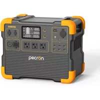 Classic high-quality Pecron 2200w 1536wh Solar Power Station E1500LFP Water Proof Solar Battery Backup Emergencies, Camping, RV,