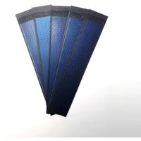 5pcs 0.30W Thin-Film Solar Cell Ultra-Light Solar Charger Outdoor Camping Equipment Portable Small Solar System - Black