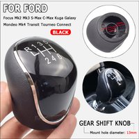 Gear Shift Knob Leather Headball OE 1798600 For Ford C-Max Focus Mk2 Mk3 Grand C-Max Galaxy Kuga Transit Connect Custom S-Max