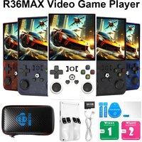 R36MAX Retro Handheld Video Game 4.0Inch IPS Screen Console 128GB Portable Pocket Video Player Supports 30+ Emulators NS PS Xbox
