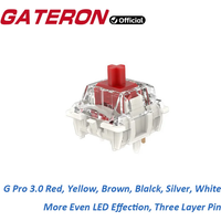 GATERON G Pro 3.0 3pin 5pin SMD RGB Linear Tactile Black White Yellow Red Silver Brown Switch Mechanical Keyboard Pre Lubed