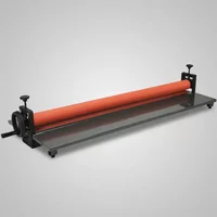 130x38x22 cm Cold Laminator Machine Manual Vinyl Photo Film Cold Laminator Hand Crank Pressure Cold Roll Laminator