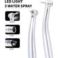 Dental LED High Speed Handpiece Dentist Tips Teach Model E-Generator rotation Turbine Dentistry Push Button Triple Water Spray