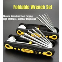 AliExpress NONE 8pcs Portable Folding Hex Wrench Allen Set Metric System Torx Hexagonal Spanner 1.5mm To 8mm Hand Tools For Bicycle Repair