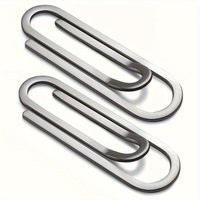 Stainless Steel Metal Money Clip Card Holder for Men