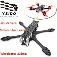 MARK5 5inch FPV Carbon Fiber Frame Kits 225mm Wheelbase 5mm Arm with Printout for Racing Drone Quadcopter 5inch Propeller DIY
