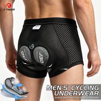 X-TIGER Men's Cycling Underwear with 5D Gel Cushioned MTB Boxer Cycling Shorts Road Cycling Underwear Cycling Equipment