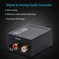 Audio Converter Coaxial Optical Fiber Toslink Digital to Jack 3.5 Analog L/R RCA SPDIF Digital Audio Decoder Stereo Amplifier