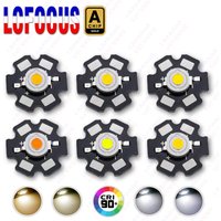 10pcs CRI Ra 90 LED Chip Warm Nature Cool White 3000K 4000K 6000K 10000K For Jewelry Exhibition Photography 1W 3W 5W Light Beads