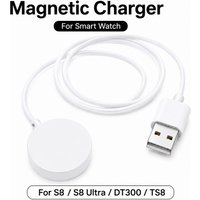 USB Magnetic Charging Cable For Smart Watch Replacement Charger For S8 / S8 Ultra / DT300 / TS8 / X8 /Watch 7