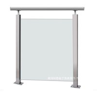 Glass Railing Post, 304 Stainless Steel Balustrade for Balustrade Balcony Deck Stairs, Cannot Add Handrail Version(25.6‘’/ 65cm)