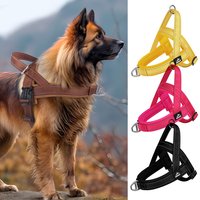 Escape-Proof No-Pull Dog Harness for Large Dogs, Heavy-Duty Front Clip Harness with Padded Chest, Reflective Strips for Safe Nig