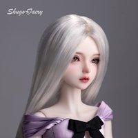 1/4 BJD Doll Sylvi B Full Set Moder Fashion Satin Slim Fit Short Dress Outfit Wig Original Anime Figure Shuga Fairy Hand-made