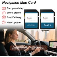 Sat Navi SD Card for Audi Q2/Q5/A3/A4/A5/S3/S4/S5 2015-2020 MHS2 GPS Navigation Activation Card Europe Map Card 16GB Update 2024