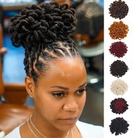 Women's Short Synthetic Dreadlocs Hair Bun Classic Updo Ponytail Drawstring Extension Easy to Wear for Quick Style Change