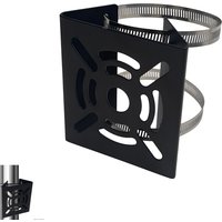 Universal Vertical Pole Mount for Security Camera, Solid Metal Mounting Corner Bracket with 2 Hoop 7.8in, Suitable for Cctv Cam