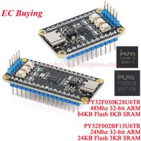 PY32F002BF15U6TR PY32F030K28U6TR PY32F002 Core Chip Development Board 48 24Mhz 32-bit ARM Microcontroller 24KB Flash 8 3KB SRAM