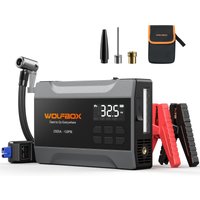 WOLFBOX MV10A 2000A Jump Starter 10000mAh with Air Compressor, 37Wh Car Battery Jumper Starter Portable (up to 5L Gas Engine) with 150PSI Tire Inflator LED Light