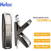 Netac usb pen drive 128GB 256GB 512GB 1TB USB 3,2 550 MB/s Typ c USB-Flash-Laufwerk 1TB USB-Stick Kostenlose Versand artikel für PC-Laptop
