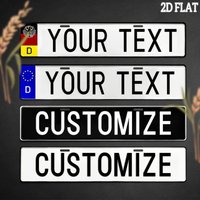 1pc Personalized 2D Flat Vintage Metal License Plate | 40×10cm | Car/Home/Wall Decor | (Decor Only)