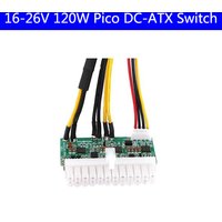 DC-ATX PSU 19V 120W Pico ATX Switch Mining PSU 24pin MINI ITX DC to ATX PC Power Supply For Computer 16-26V 24V