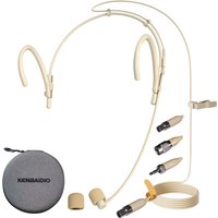 KENBAIDIO Headband Microphone Dual Over-Ear Hanging Earset For Shure AKG MiPro Audio Technica Sennheiser 4Pin 3Pin TA4F 3.5mm