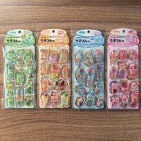 4pcs Set Lovely 3D Shake Water Paste Stickers for Scrapbook Diary Phone Decor BulingBulingStickers Store