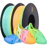 Flexible TPU Filament 1.75mm 1kg/500g/250g/200g Rainbow Color Change Filament TPU 3D Printer TPU Fexible Soft 95A Filament Green