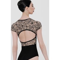Tights ballet practice clothes dance one-piece gym clothes lace short-sleeved bodysuits yoga clothes women