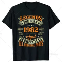Made In 1982 All Original Parts T Shirt Men Cotton Tee Shirt Novelty Tshirt 42 Years Old Birthday Mens Designer Clothes