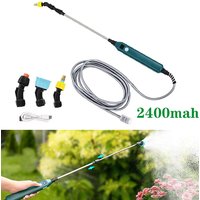 2400mAh Portable Electric Sprayer Wand Irrigation Tool Telescopic Wand Plant Lawn Sprinkler Watering Garden Irrigation