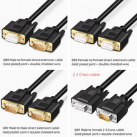 DB9 Serial Cable RS232 COM Data Cable DB9 Female to Female Male Direct Connection And Cross Cable