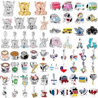 2026 Hot Selling 925 Silver,Yak,National Flag,Cup,Car Bead Pendant Fit Original Bracelet DIY Accessories Exquisite Charm Jewelry