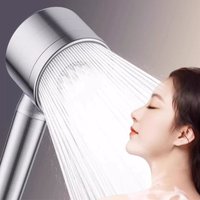 304 Stainless Steel Filter Pressure-Boosting Adjustable Handheld Showerhead Household Bathroom Shower Set Three-Speed Showerhead