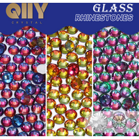 Volcano Series Multi-Size Flatbase Glass Rhinestones SS3-SS30 Glue On Glitter Crystal For Nail Art Crafts Decoration Parts