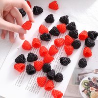 10/20Pcs Red Artificial Fruit Blackberry 2CM Fake Fruit for Home Room Table Decor Wedding Party Supplies DIY Cake Decoration