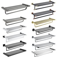 SANLUOIS High Quality SUS 304 Stainless Steel Bathroom Accessories Wall Monted Toilet Showerroom Towel Rack Bathroom Set