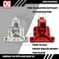 ADU Racing CENTER BRACE MOUNT FRONT CNC 7075 T6 ALUMINUM FOR ARRMA 6S V6 KRATON OUTCAST EXB V2 KRATON