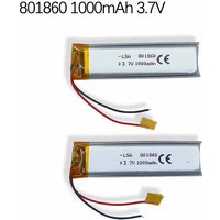 801860 1000mAh-3.7V Rechargeable Polymer Lithium Battery for Scanner Smart Wearable Bluetooth Speaker LED Lights Electronic Toys