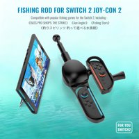 Fishing Rod NS2285 for Switch 2 with R Key,Fish Game Kit For Switch 2 for Legendary Fishing/Fishing Star World Tour/The Strike