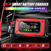 AliExpress FOXSUR 7A 12V Battery Charger Automatic Car Motorcycle Charger Pulse Repair Deep Cycle For EFB GEL WET AGM Car Universal Repair