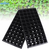 2Pcs 50 Cells Seedling Trays Plastic Gardening Seed Germination Tray Seedling Container Garden Supplies For Vegetable Flower