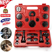 23Piece UNIVERSAL HEAVY DUTY BRAKE CALIPER PISTON REWIND WIND BACK TOOL KIT UK
